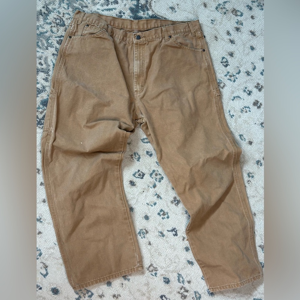 Tan Dickies carpenter pants